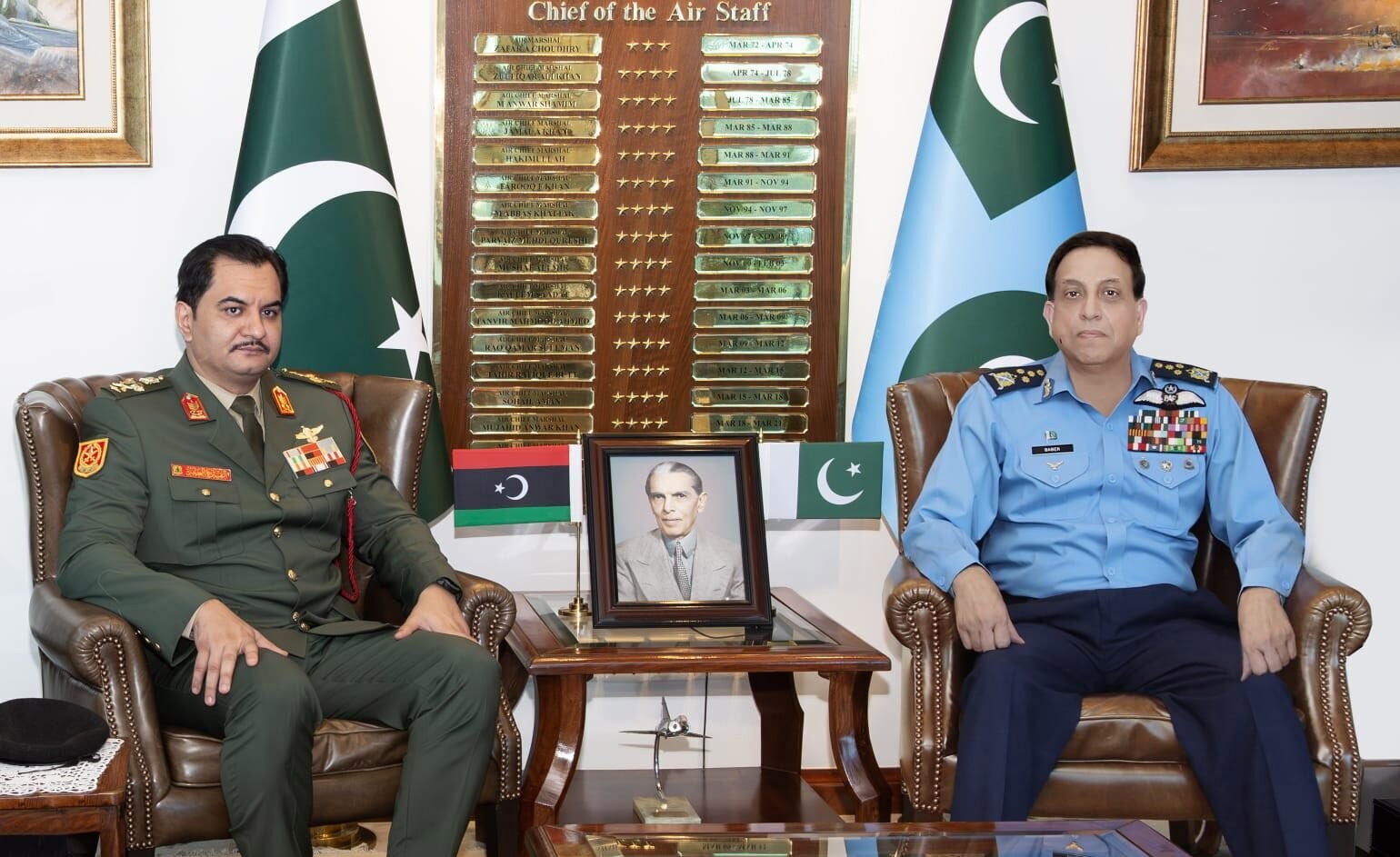 Libyan armed forces deputy chief meets Pakistan air chief in Islamabad