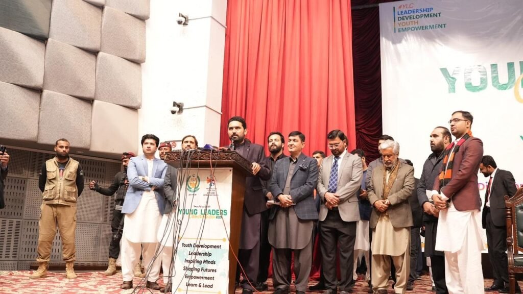 A living nation must speak up, KP chief minister tells youth KP Chief Minister Sohail Afridi addresses young participants at the Young Leaders Convention in Peshawar.