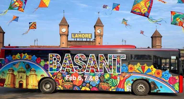 Basant celebrations in Lahore with free ride-hailing services and busy kite markets