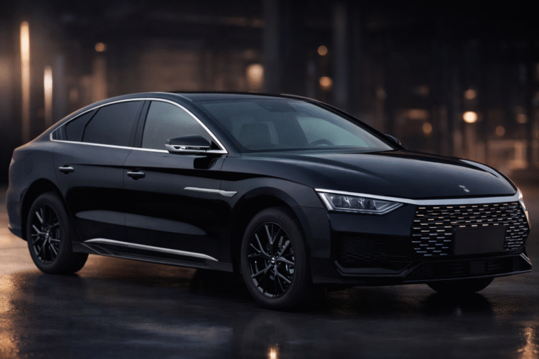 Official image of the BYD Linghui e9 electric sedan designed for ride-hailing fleets.