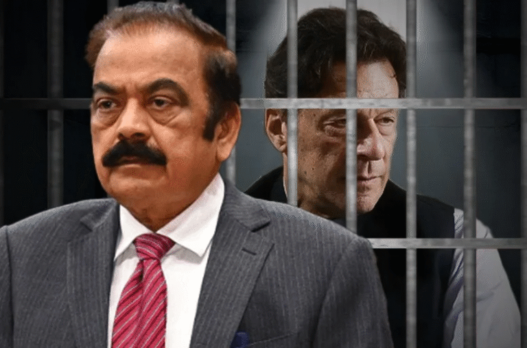 Rana Sanaullah speaks during an interview about the PTI founder not being ready for a political deal.