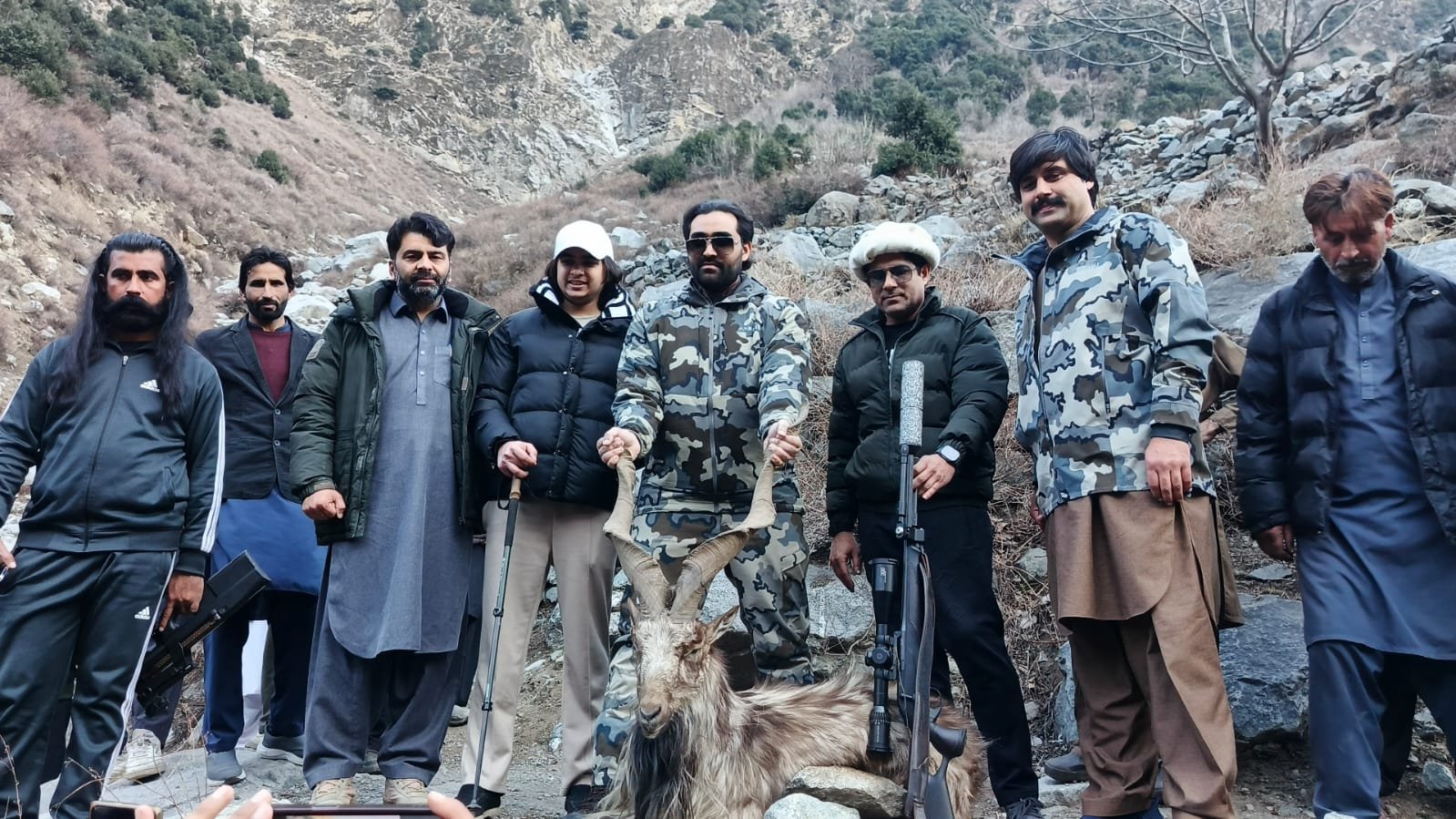 Kashmiri markhor legally hunted in Swat for first time