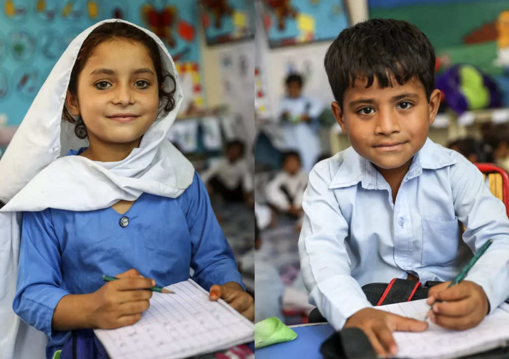 Public school classroom in Punjab as report highlights lowest-performing education districts.