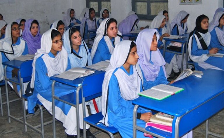 Government school building in Punjab as the province moves ahead with the next phase of school outsourcing.