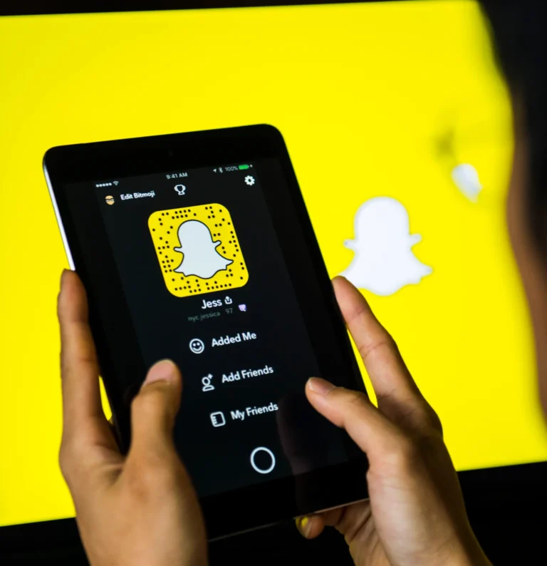 Snapchat logo displayed on a smartphone screen after Australia blocks underage social media accounts.