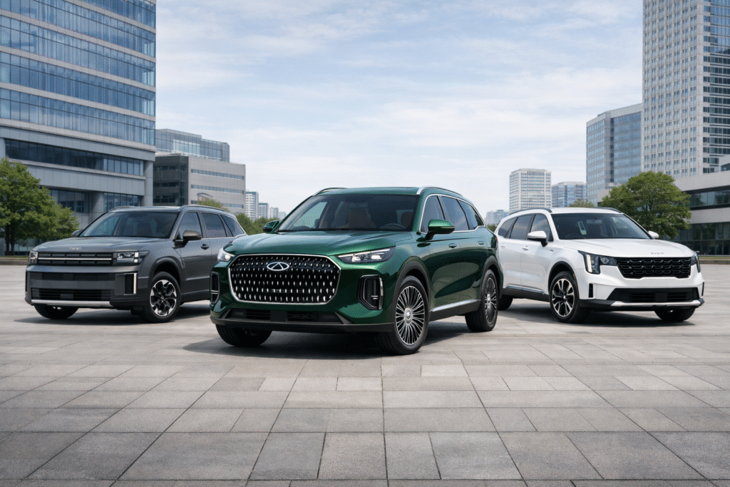 Tiggo 9 vs Santa Fe Hybrid and Sorento: How Pakistan’s Rs13.7m SUV compares on space, performance and value Comparison of Tiggo 9, Santa Fe Hybrid and Sorento SUVs in Pakistan’s Rs13–14 million premium segment.