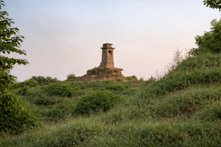 Demolished British World War I memorial site on Kuri Road in Islamabad