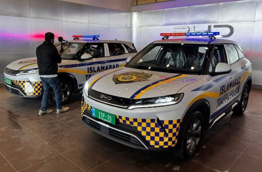 Islamabad Traffic Police adds BYD electric vehicles to fleet Islamabad Traffic Police fleet upgraded with BYD electric vehicles