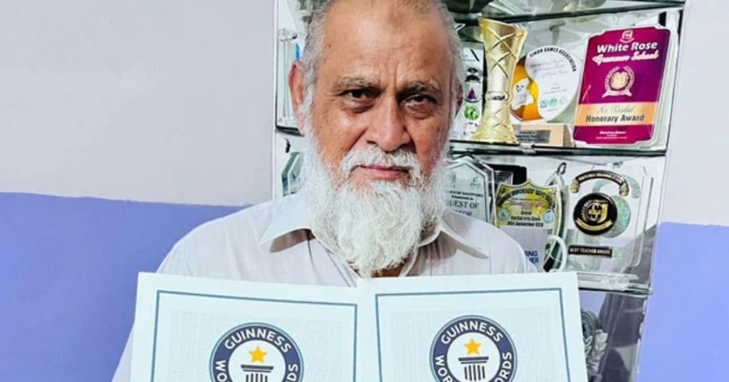 74-year-old Karachi man Naseemuddin sets third Guinness World Record