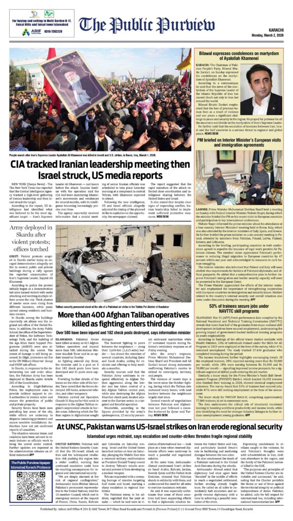 Back 02-03-2026 Karachi