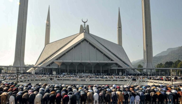 Eid-ul-Fitr prayer at Faisal Masjid to be held at 7:30 AM in Islamabad Eid-ul-Fitr prayer at Faisal Masjid in Islamabad scheduled at 7:30 AM