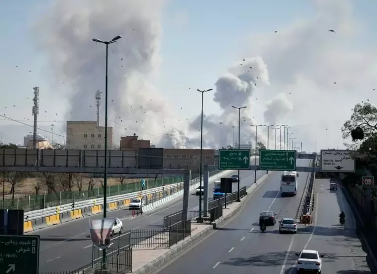 Bombing of Tehran intensifies as Iran-Israel war enters sixth day Smoke rising over Tehran as bombing intensifies during the Iran-Israel war.