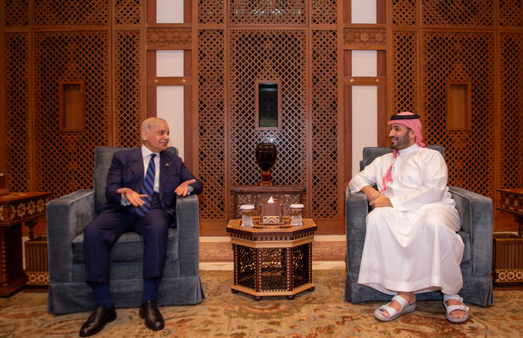 PM Shehbaz, Crown Prince MBS reaffirm Pakistan–Saudi partnership for regional stability PM Shehbaz Sharif meets Crown Prince Mohammed bin Salman in Jeddah to discuss regional stability.