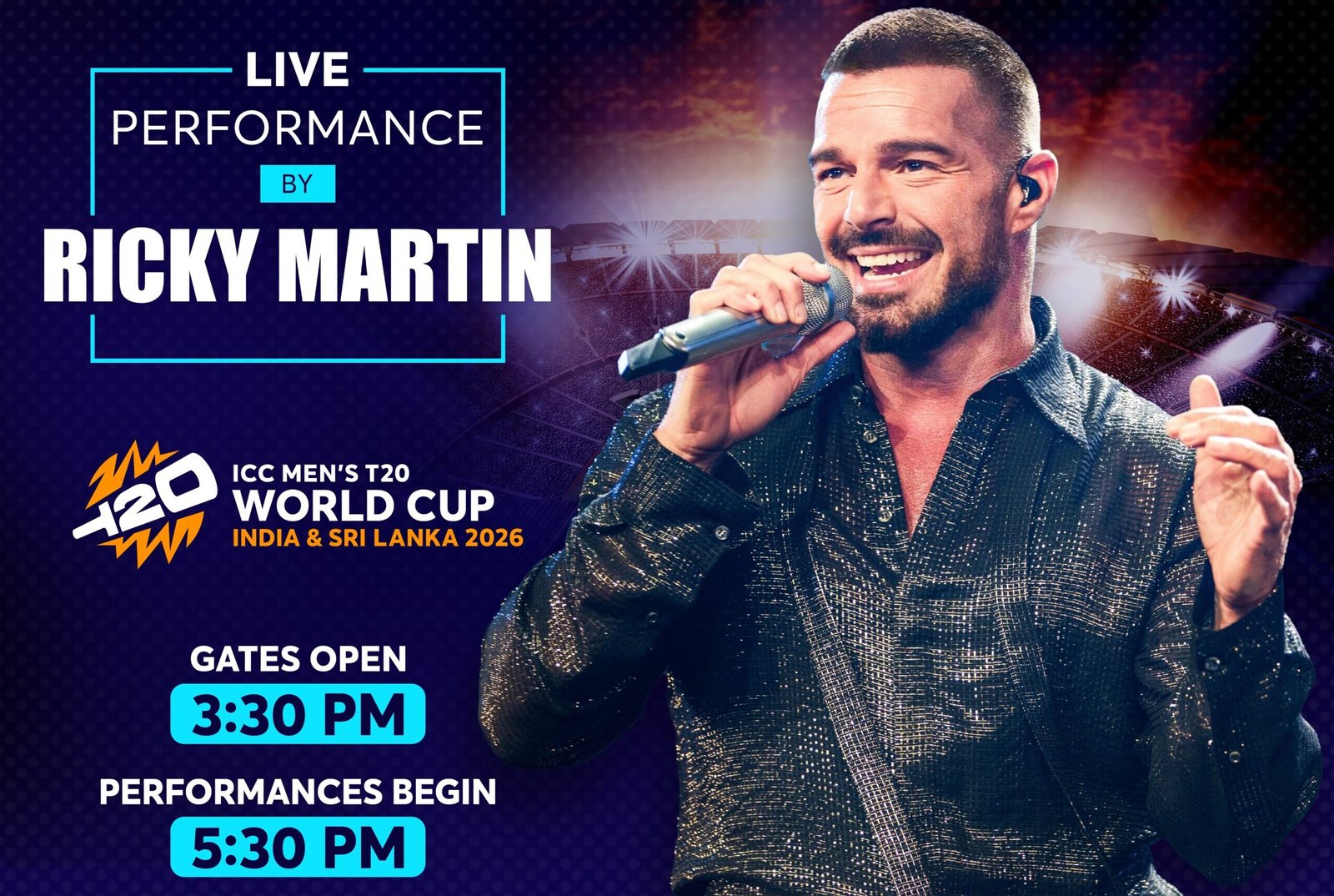 Ricky Martin to perform at ICC T20 World Cup closing ceremony in Ahmedabad