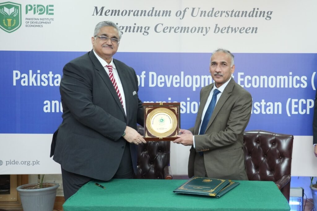 PIDE, ECP sign MoU to strengthen electoral research and capacity building PIDE, ECP sign MoU to strengthen electoral research and capacity building