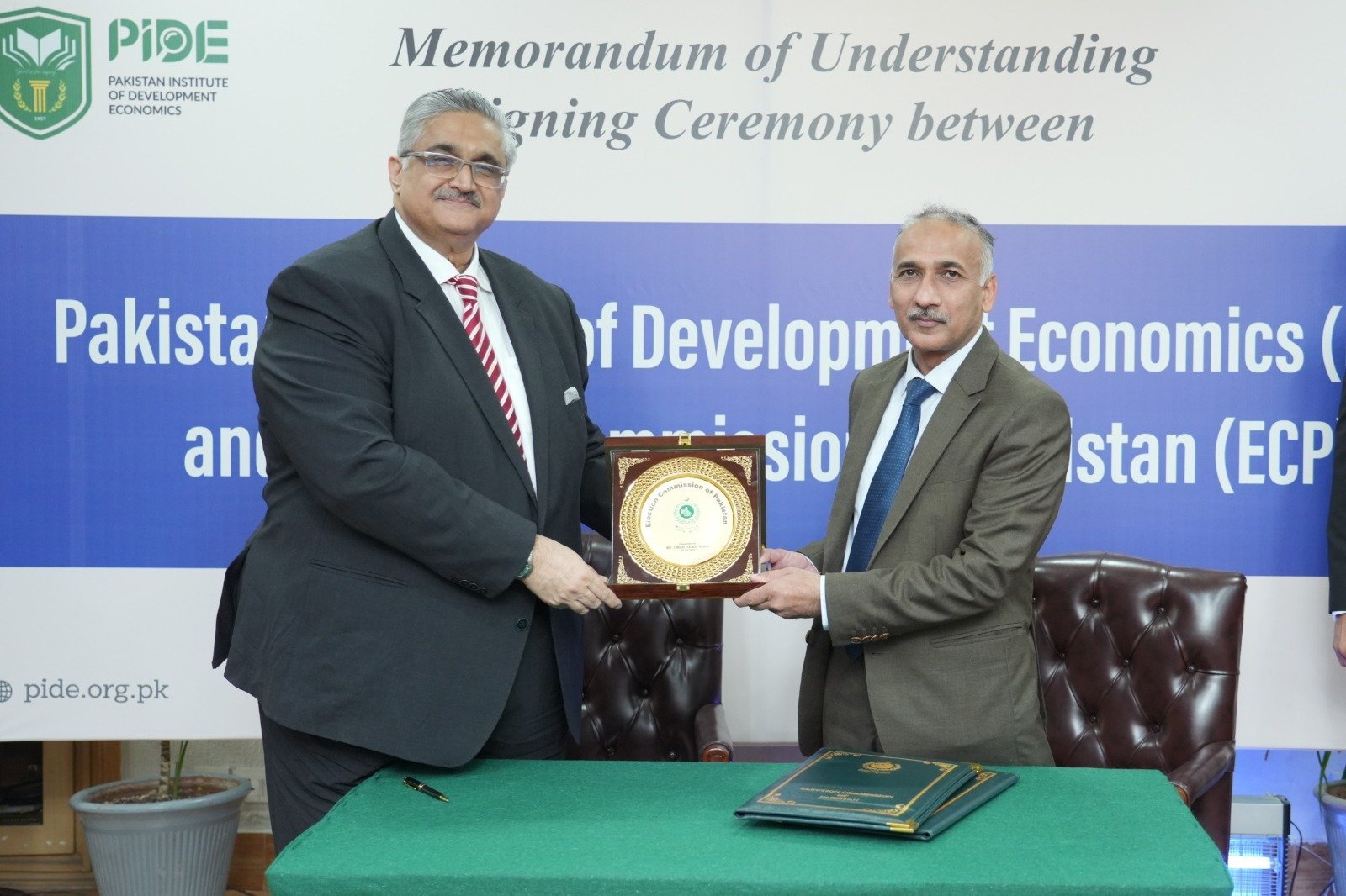 PIDE, ECP sign MoU to strengthen electoral research and capacity building