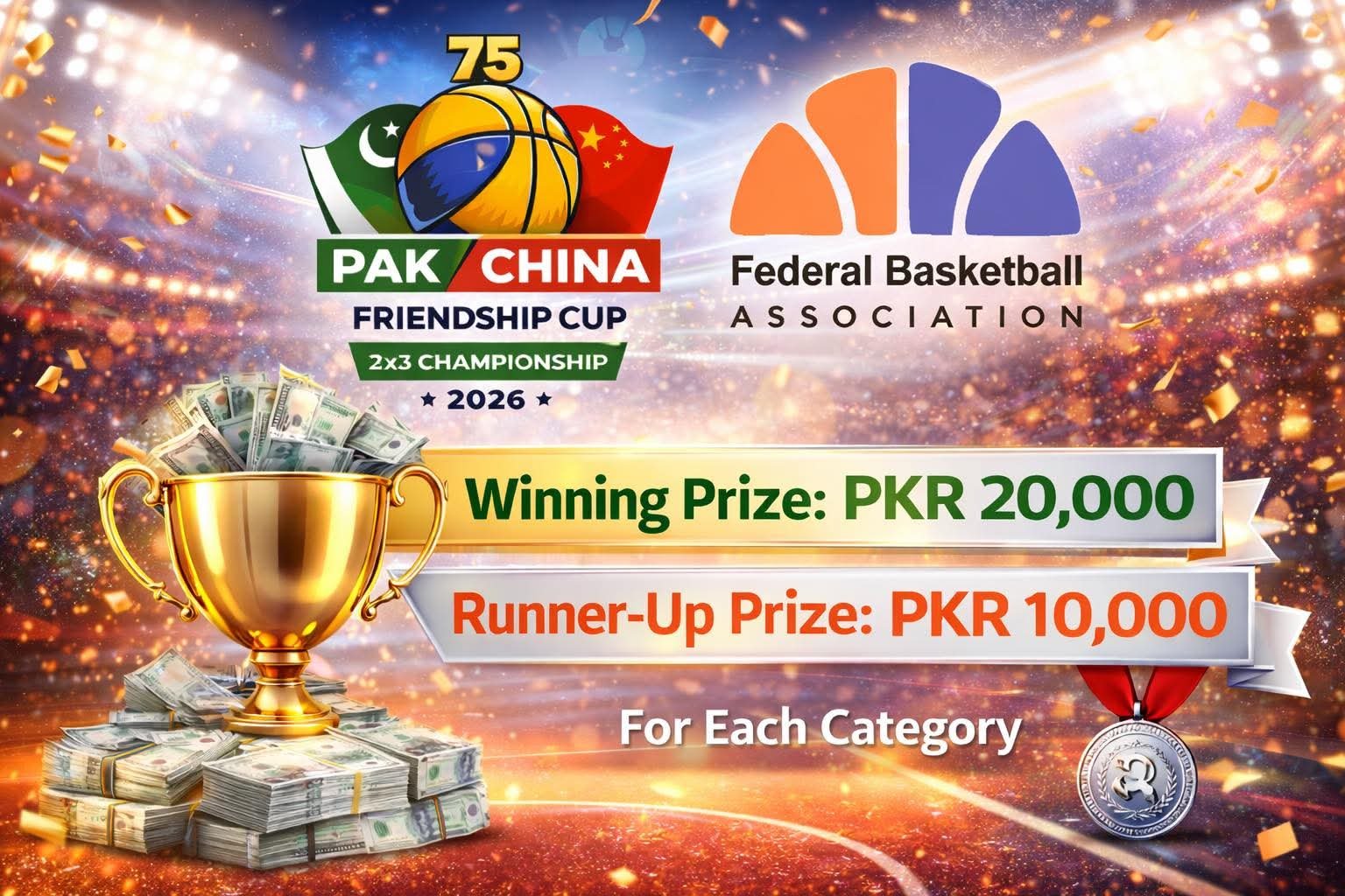 Pak-China Friendship Cup 3×3 Basketball Championship begins in Islamabad