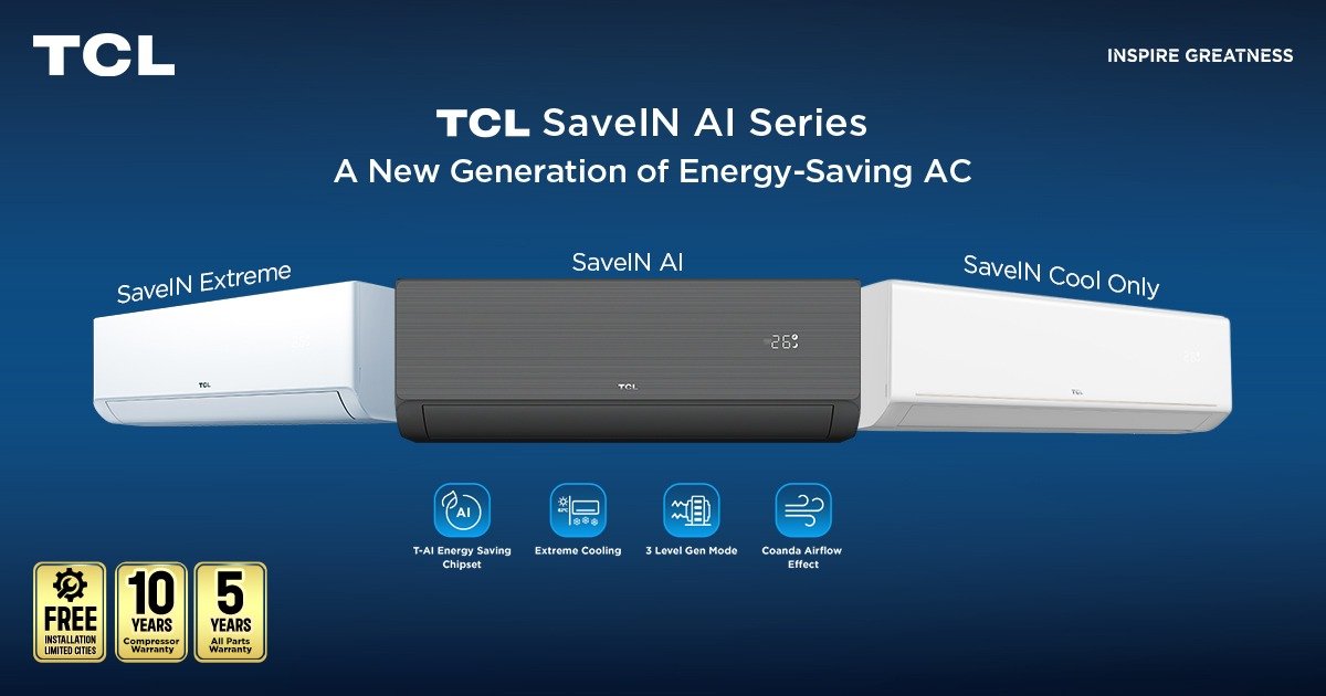 TCL launches SaveIN Series air conditioners aimed at reducing electricity consumption in Pakistan