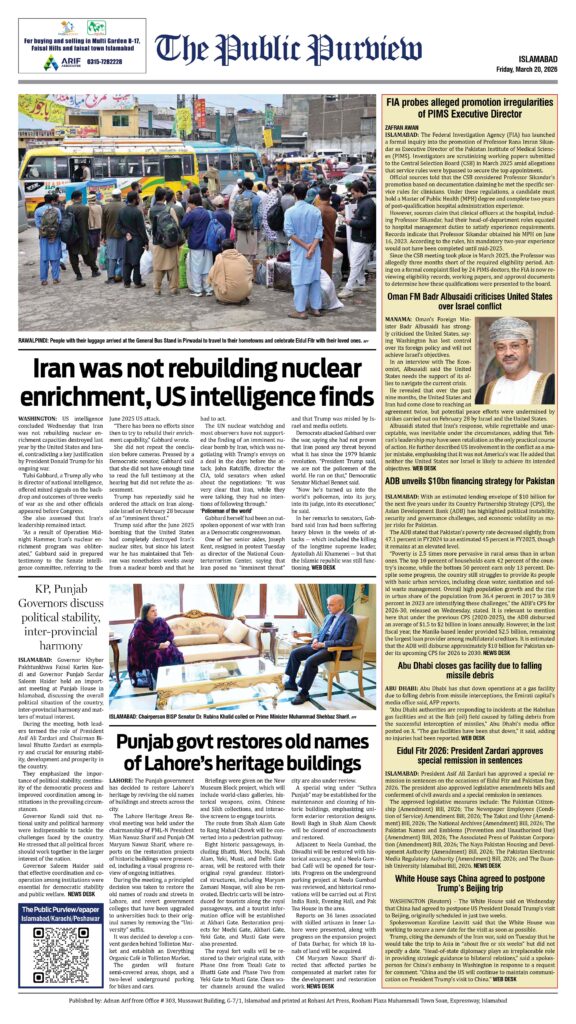 Back 20-03-2026 Islamabad