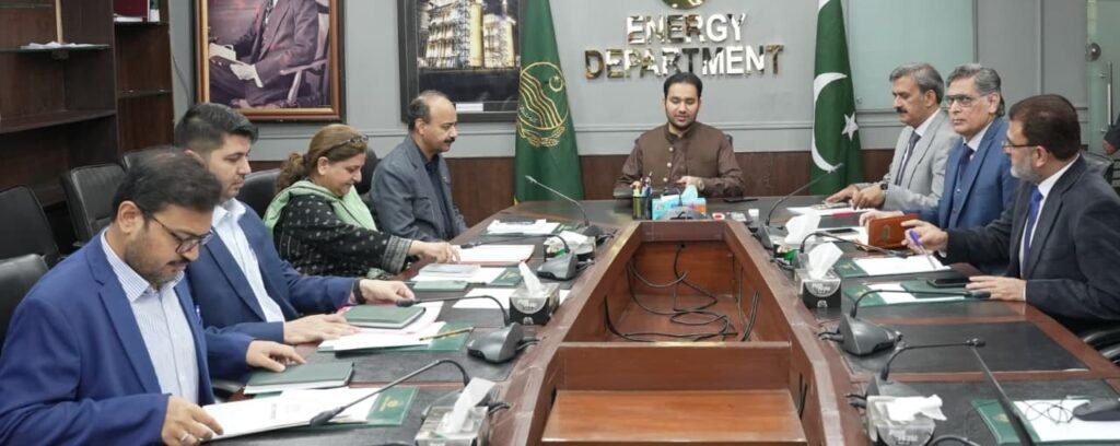 Punjab reviews energy reforms to promote affordable power for industry Punjab Energy Minister Faisal Ayub Khokhar chairs meeting on energy reforms and affordable electricity projects in Lahore.