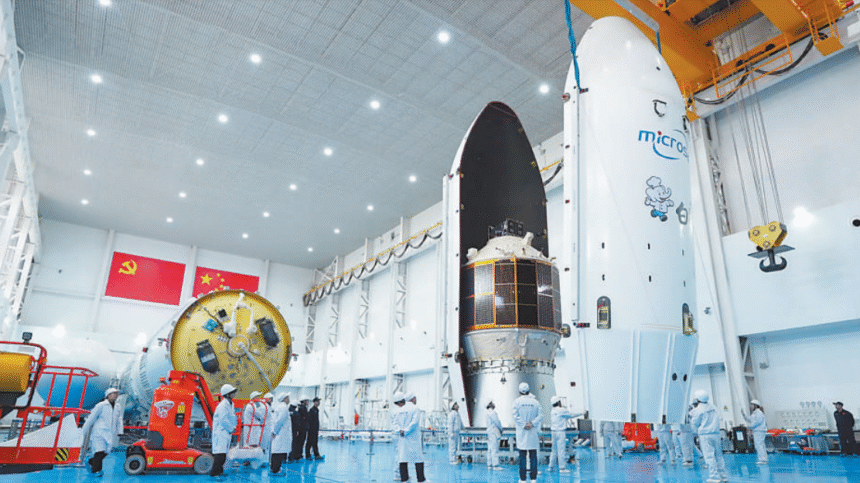 China's commercial space sector advances modular rocket manufacturing