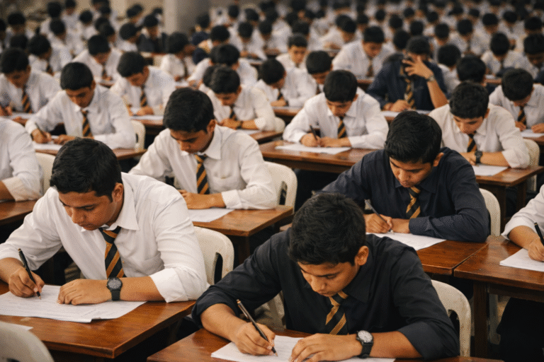 Karachi police arrest suspects in matric exam paper leak crackdown targeting students.