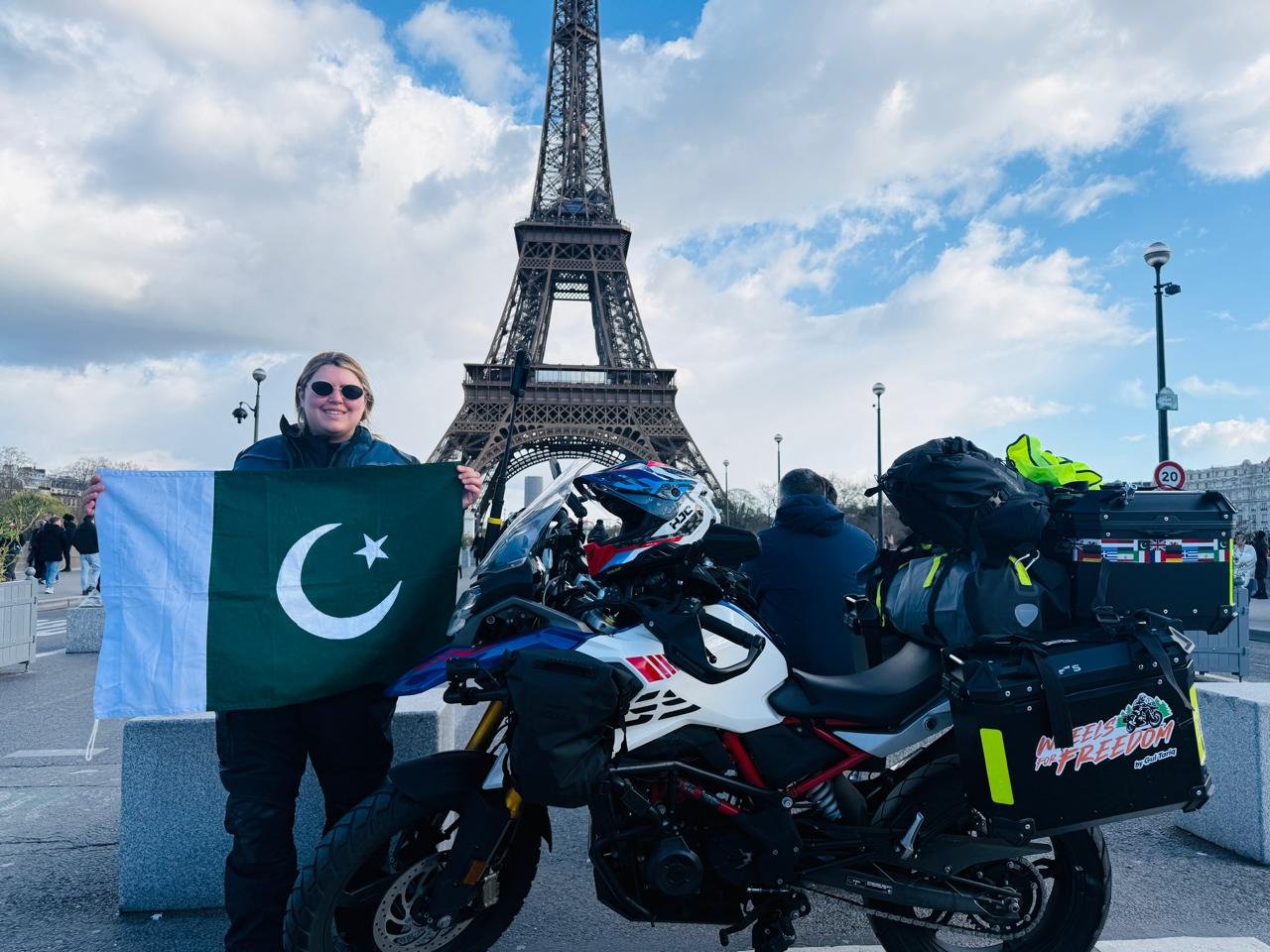 Pakistani biker Gul Afsha reaches Swat after 36-day journey from UK