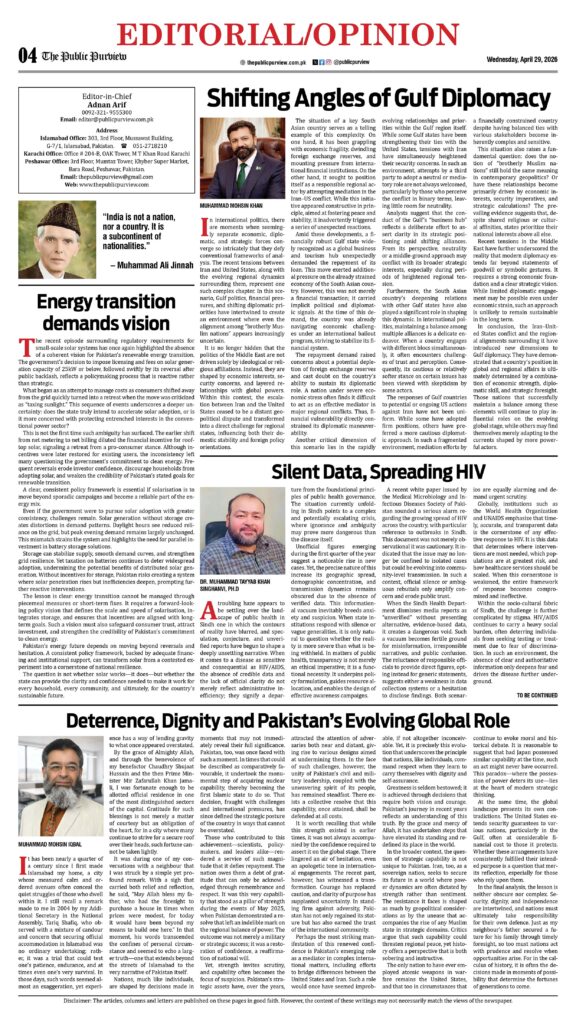 OpEd 29-04-2026
