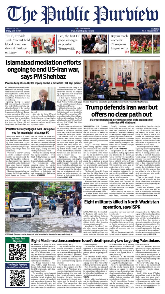 Front 03-04-2026 Islamabad