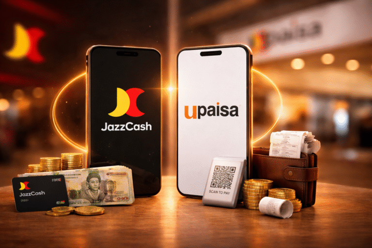 JazzCash vs UPaisa comparison highlighting mobile wallet features and usability in Pakistan
