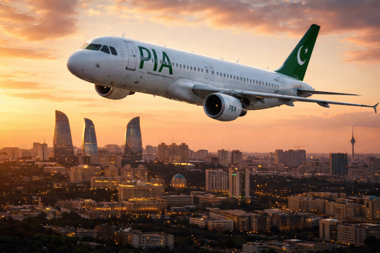 PIA aircraft on runway as PIA suspends routes and ends discounts amid rising fuel prices.