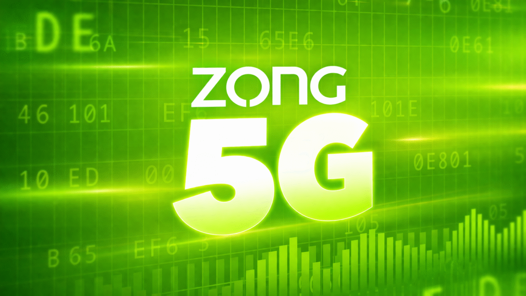 An iPhone displaying 5G connectivity on Zong’s network in Pakistan