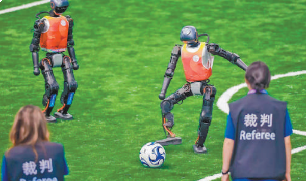 Chinese team turns humanoid robots into ‘football stars’