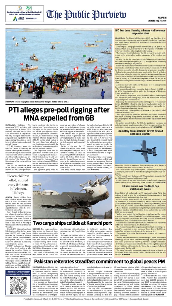 30-05-2026 Karachi