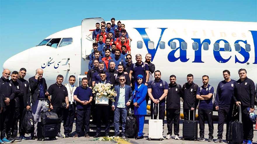 Iran football team arrives in Turkey for World Cup training camp