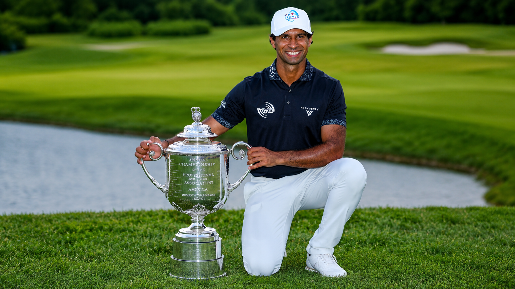 Aaron Rai wins first major title with late birdie surge at PGA Championship