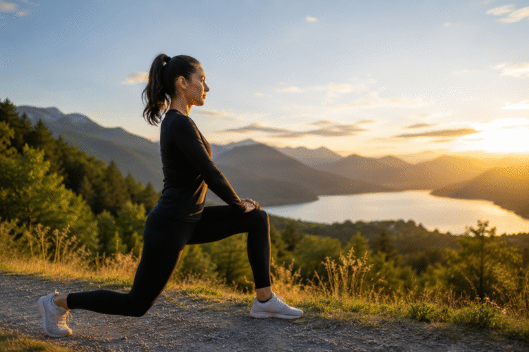 A person exercising outdoors after research linked five minutes of daily exercise to better long-term health.