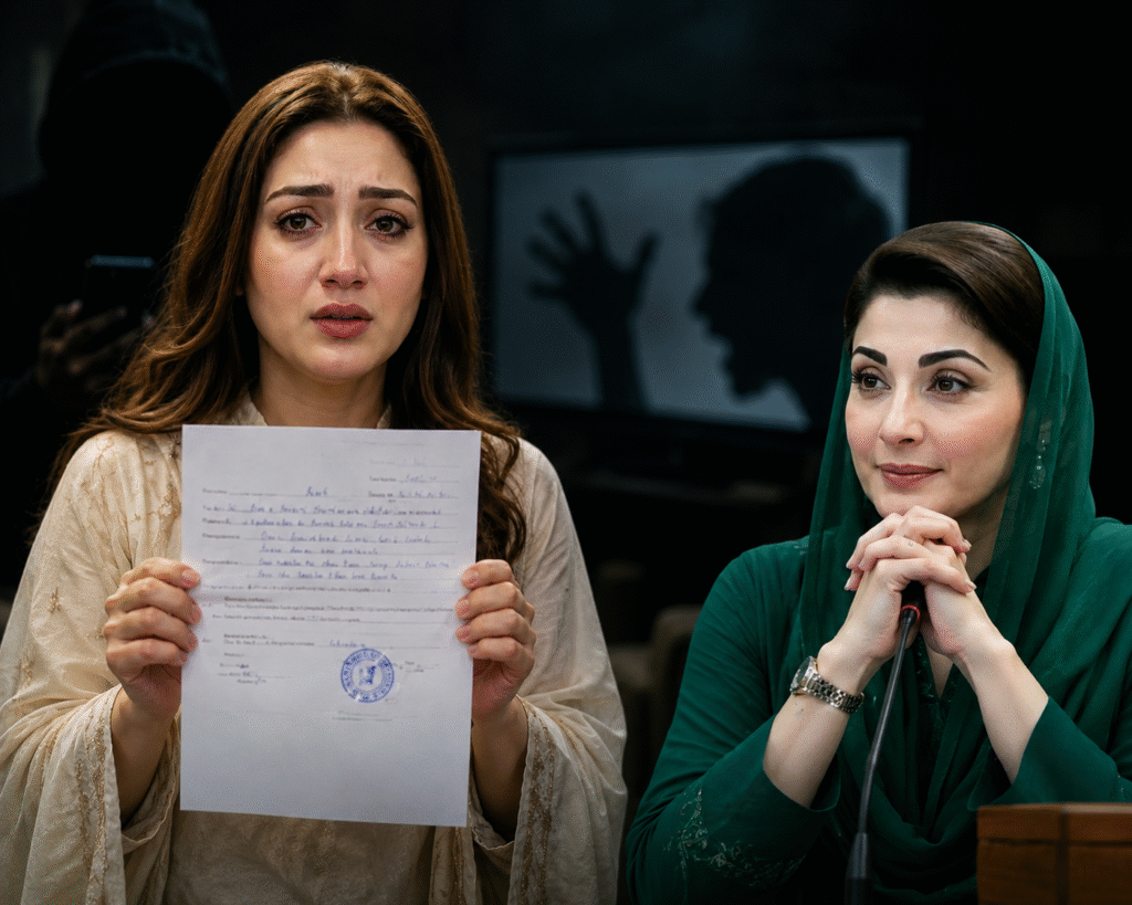 Actress appeals to Punjab CM Maryam Nawaz over alleged harassment threats Actress appeals to Maryam Nawaz over alleged harassment and threats.