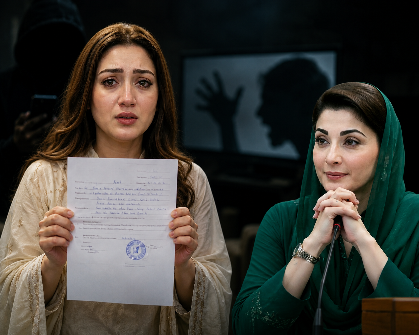 Actress appeals to Maryam Nawaz over alleged harassment and threats.
