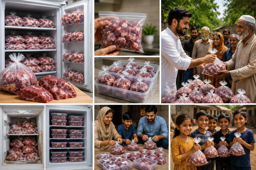 Families prepare and store Eid meat safely to preserve quality and reduce food waste after Eid-ul-Adha.