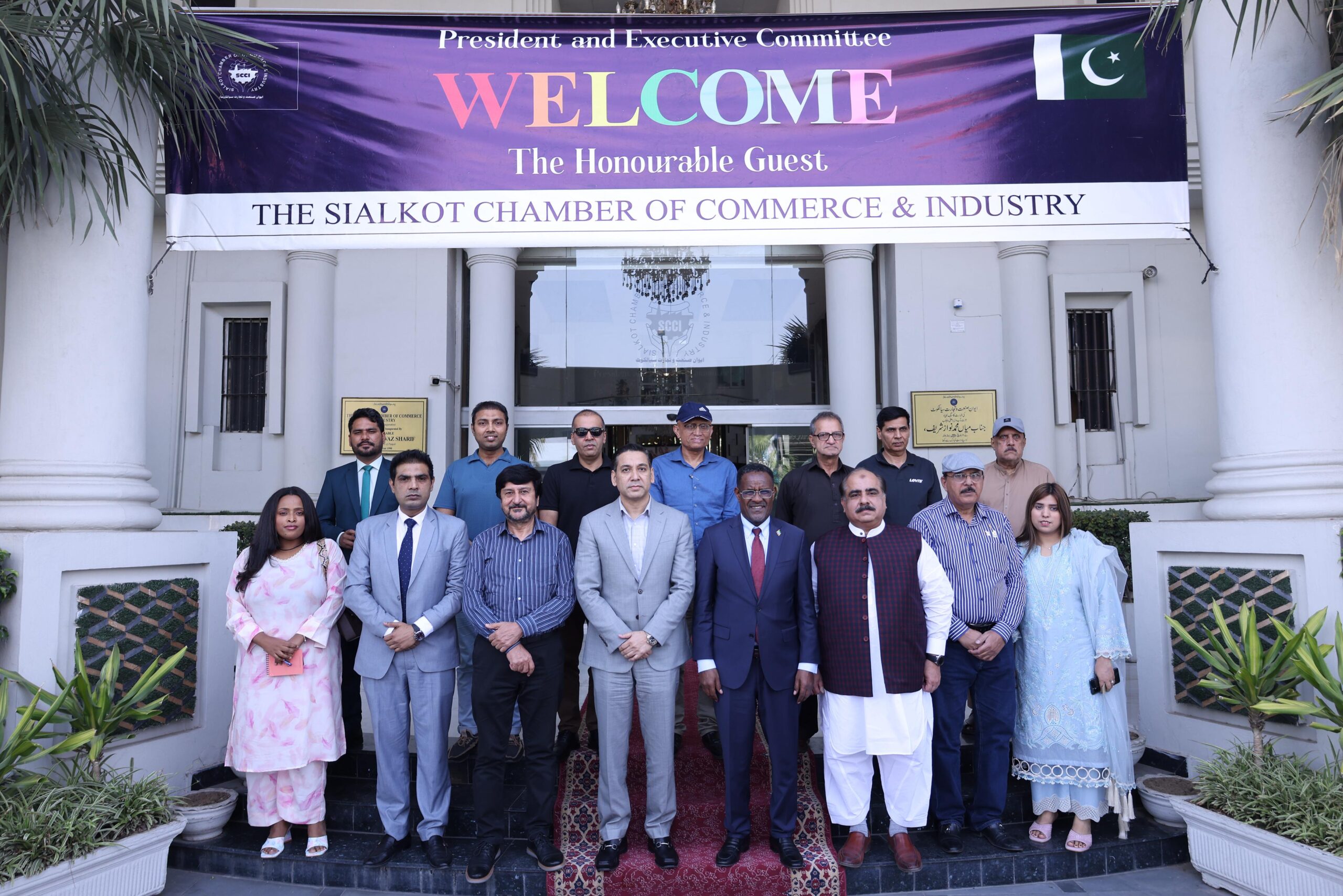 Ethiopian ambassador visits Sialkot Chamber to discuss trade and investment opportunities