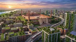Pakistan climate-proof infrastructure plan showing flood-affected roads and resilience upgrades
