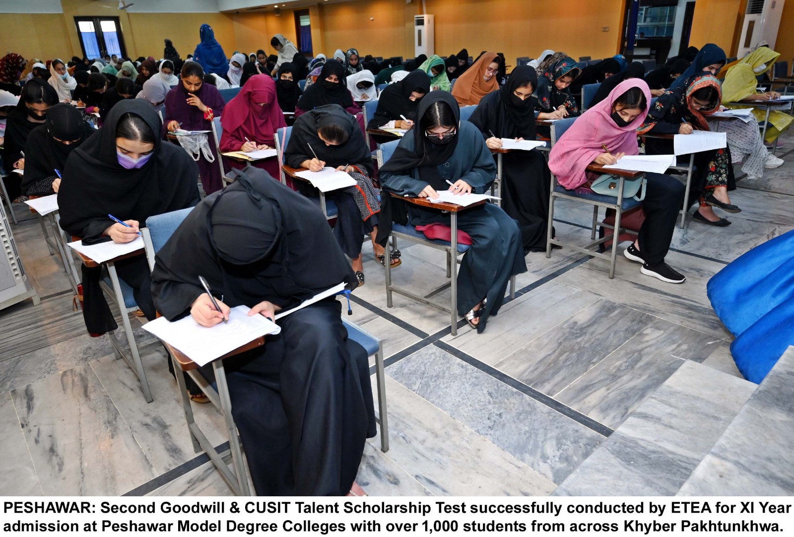 PMDC conducts second CUSIT Talent Scholarship Test in Peshawar and Mardan