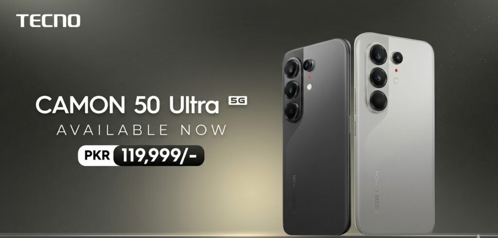 TECNO CAMON 50 Ultra 5G launched in Pakistan featuring 50MP Sony camera and 5G performance