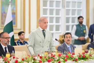 Prime Minister Shehbaz Sharif meeting Prince Rahim Aga Khan V in Islamabad