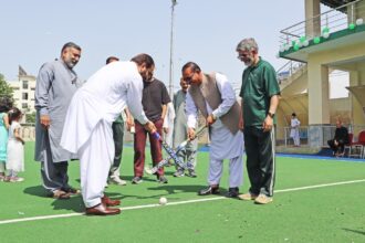 Students participate in the Annual Sports Gala 2026 at Khpal Kor Model School in Swat.