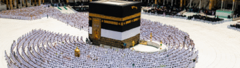 Pilgrims gather in Arafat during the most important days of Hajj 2026 in Saudi Arabia.