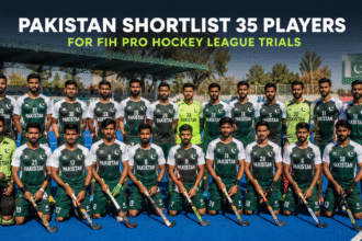 Pakistan hockey players train ahead of the FIH Pro Hockey League trials announced by the PHF.
