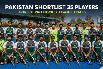 Pakistan hockey players train ahead of the FIH Pro Hockey League trials announced by the PHF.