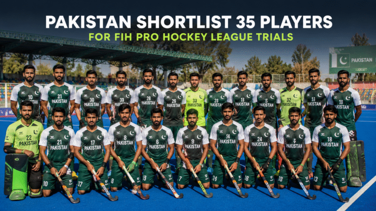 Pakistan hockey players train ahead of the FIH Pro Hockey League trials announced by the PHF.